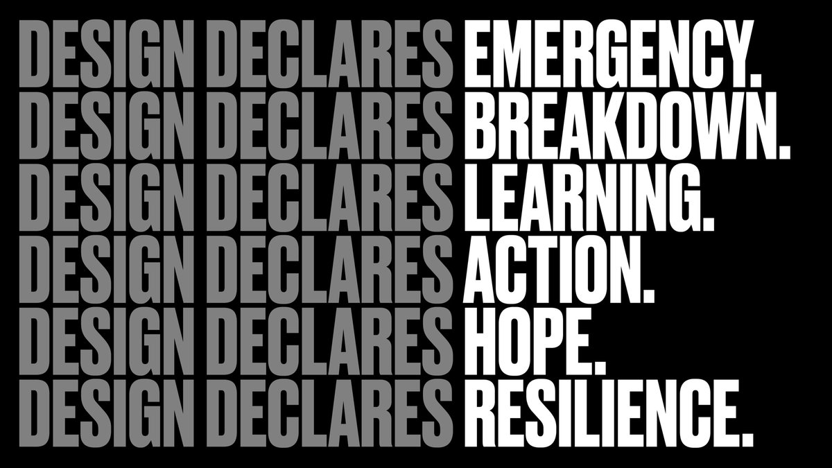 ccchangemakers's tweet photo. Design Declares officially launched today 📢
As part of the global declaration, we commit to harnessing the tools of our industry to reimagine, rebuild and heal our world 🌎
Sign yourself + declare time for change👇
https://t.co/Bx1YzVHf0o
#designdeclares #designforgood https://t.co/nVXHp2Las8