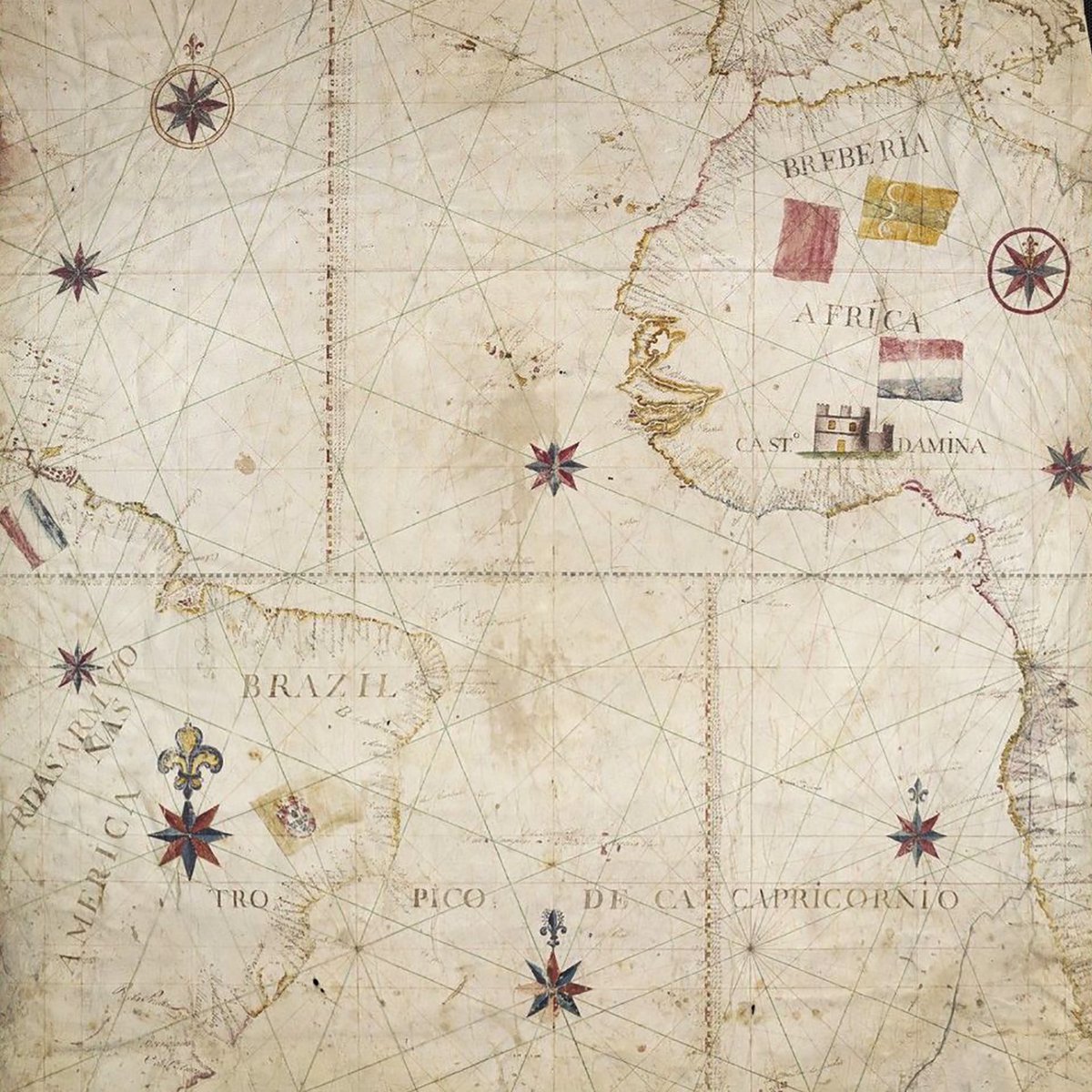 Yale's tweet photo. View photos and explore “The World in Maps 1400–1600,” a new exhibition at Yale’s Beinecke Rare Book and Manuscript Library: https://t.co/Y6oq4ZJgvh @BeineckeLibrary #Yale https://t.co/nCBZFvq8Bb
