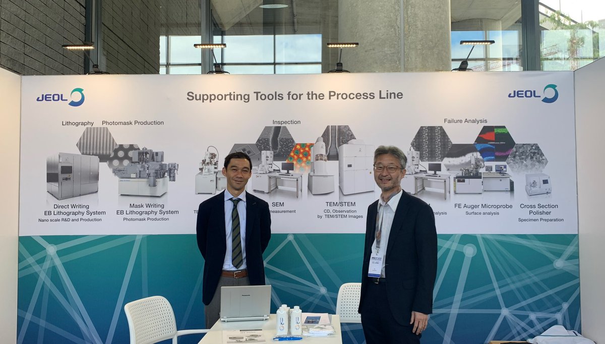 JEOLEUROPE's tweet image. JEOL Europe is at Micro and Nano Engineering (MNE) this week
mne2022.org
Visit the #JEOL booth to meet our friendly colleagues Taishi Sakai (left) and Ko Terayama(right)
#MNE2022 #semiconductor #electronbeam #lithography #nanoelectronics