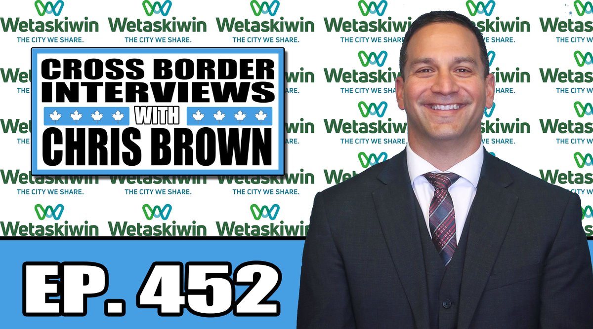 NEW EPISODE OUT NOW: Episode 452 of the Cross Border Interviews with @wetaskiwincity Mayor @CptGandam Podcast : apple.co/34p5nAA Spotify : spoti.fi/3yHuDQd Youtube: bit.ly/3fnM0Oy Website: crossborderinterviews.ca #cdnpodcast #podcast ©2022