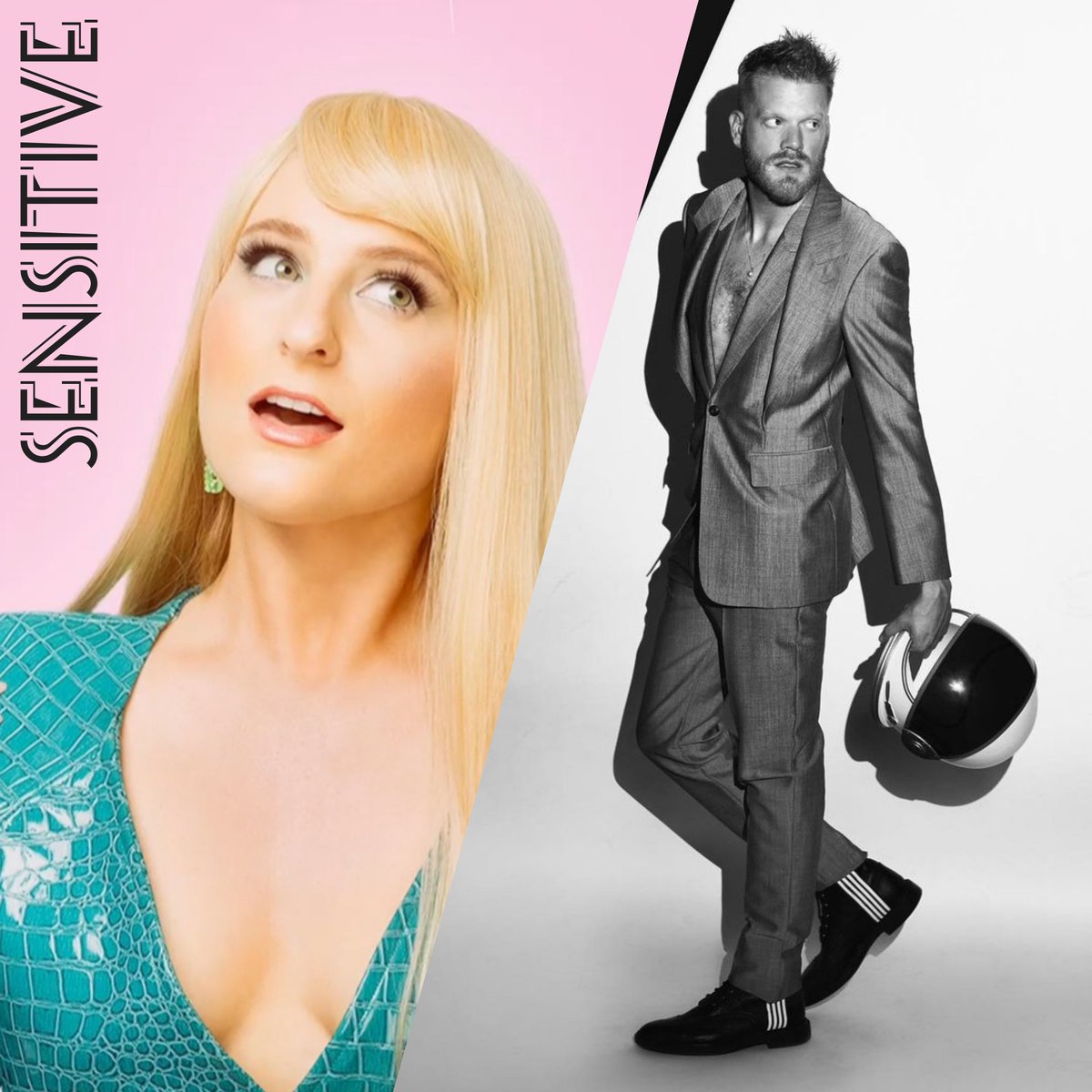 KingHoying's tweet photo. A month until the release of 'Sensitive' by @Meghan_Trainor ft @scotthoying included on her incoming album TAKIN’ IT BACK, out Oct 21st! https://t.co/lnxlrXlflE
