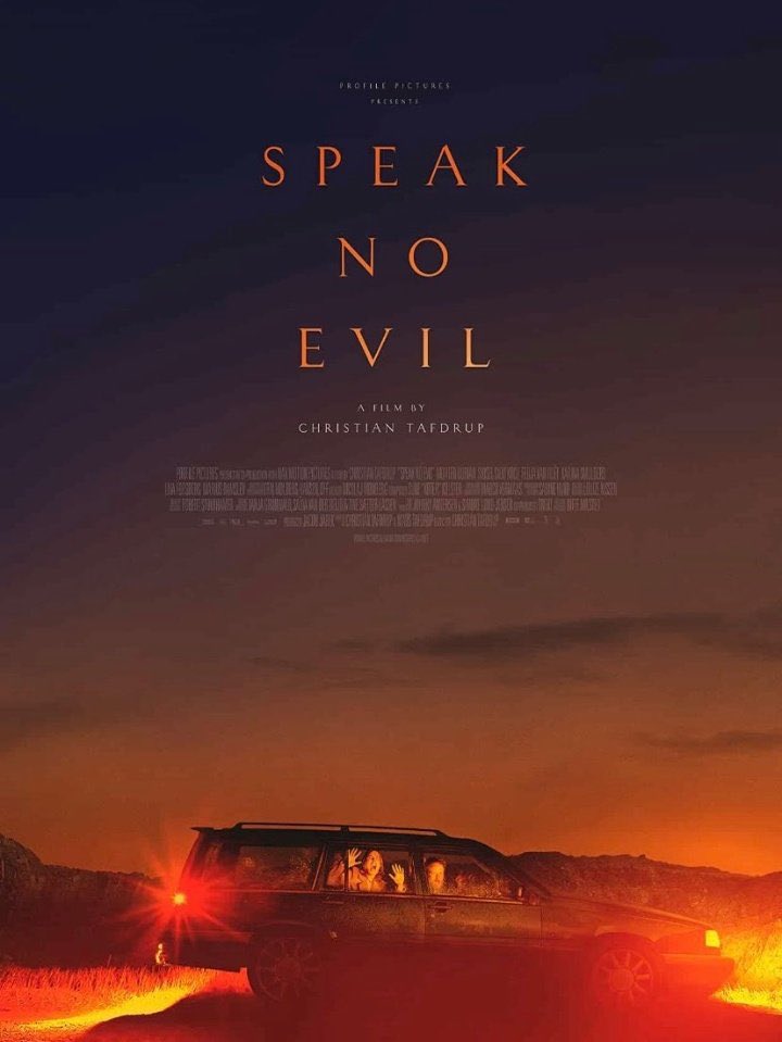 ragodyi's tweet photo. فيلم : Speak No Evil

عائلة دنماركية تذهب لزيارة عائلة هولندية ، ولكن تتحول عطلة نهاية الأسبوع الشاعرية إلى مأساة حينما تواجه العائلة الدنماركية الكراهية.

لا يفوتكم 🔥🍿 https://t.co/E0V9dLmmre