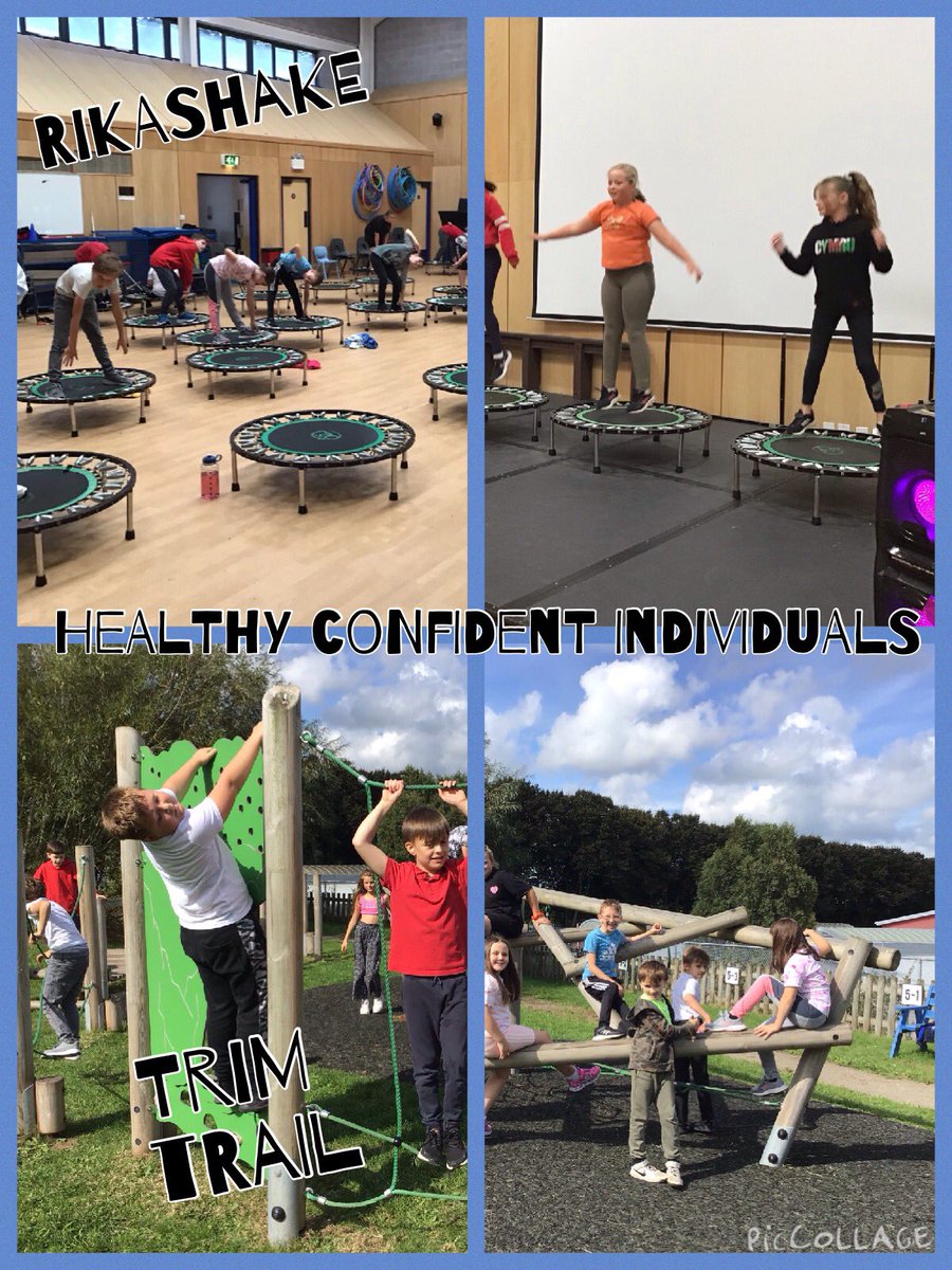 YR5PDCS's tweet photo. A #wellbeing Wednesday @PDCSPrimary today! #Physicalfun with Rikashake and the trim trail. Taking time to think about their own wellbeing completing surveys about themselves &amp; challenging the brain with #reasoning tasks in maths. https://t.co/aqqgGm9f8v
