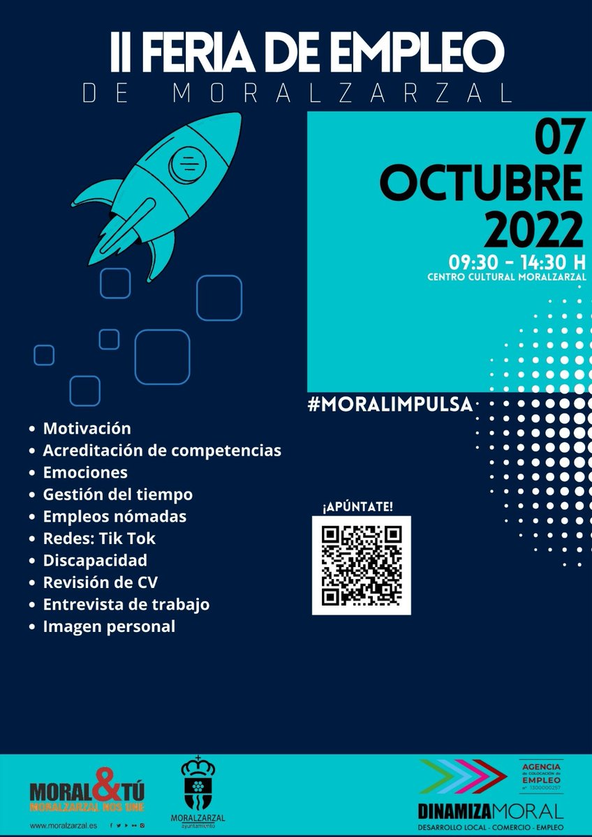 VickyOrtizCeca's tweet photo. ✳️ Ofrecemos los recursos y herramientas para mejorar tu empleabilidad
✳️Impulsamos otras alternativas de búsqueda de empleo
@YoOriento #AlfonsoAlcantara
#fundacionquierotrabajo
#inserta
@SilviaPibia
@evaportorrhh
#MoralImpulsa
#empleo
#DinamizaMoral https://t.co/aeZ3myyTnv