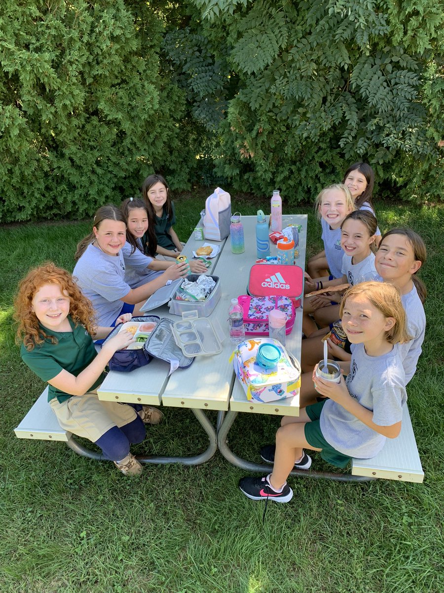 CBAWestChester's tweet photo. Third and Fourth grade girls are eating outside today! https://t.co/Wqfn6CUrpL