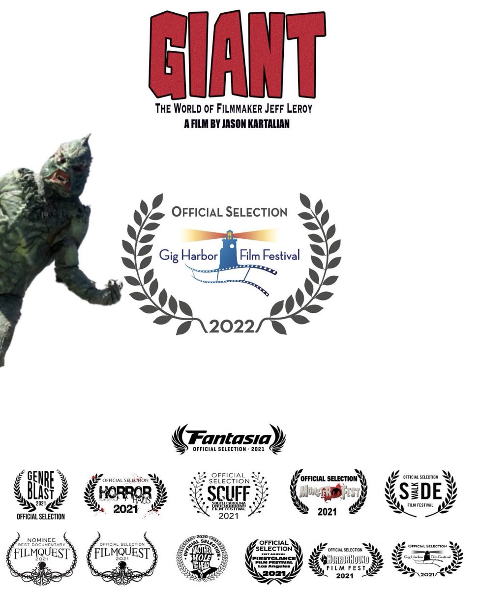 Tomorrow <a href="/GigHarborFilm/">Gig Harbor Film Festival</a> launches and GIANT will be there!