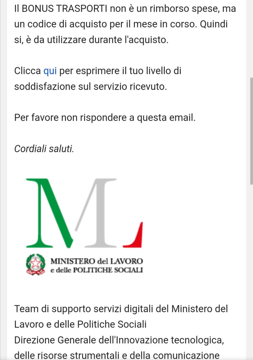 Macabrilla's tweet photo. @atm_informa Salve, come da comunicazione del Ministero il bonus trasporti non è un rimborso spese ma un codice di acquisto. Perché ci viene negato il diritto di utilizzo diretto all'acquisto? @mims_gov https://t.co/6ezBG5TlWI