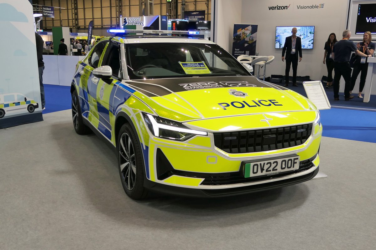 ESV911's tweet photo. Great to see the new British Transport Police Zero Emison vehicle at #ESS2020 electrification of the railway police https://t.co/faWkJw4g2Y