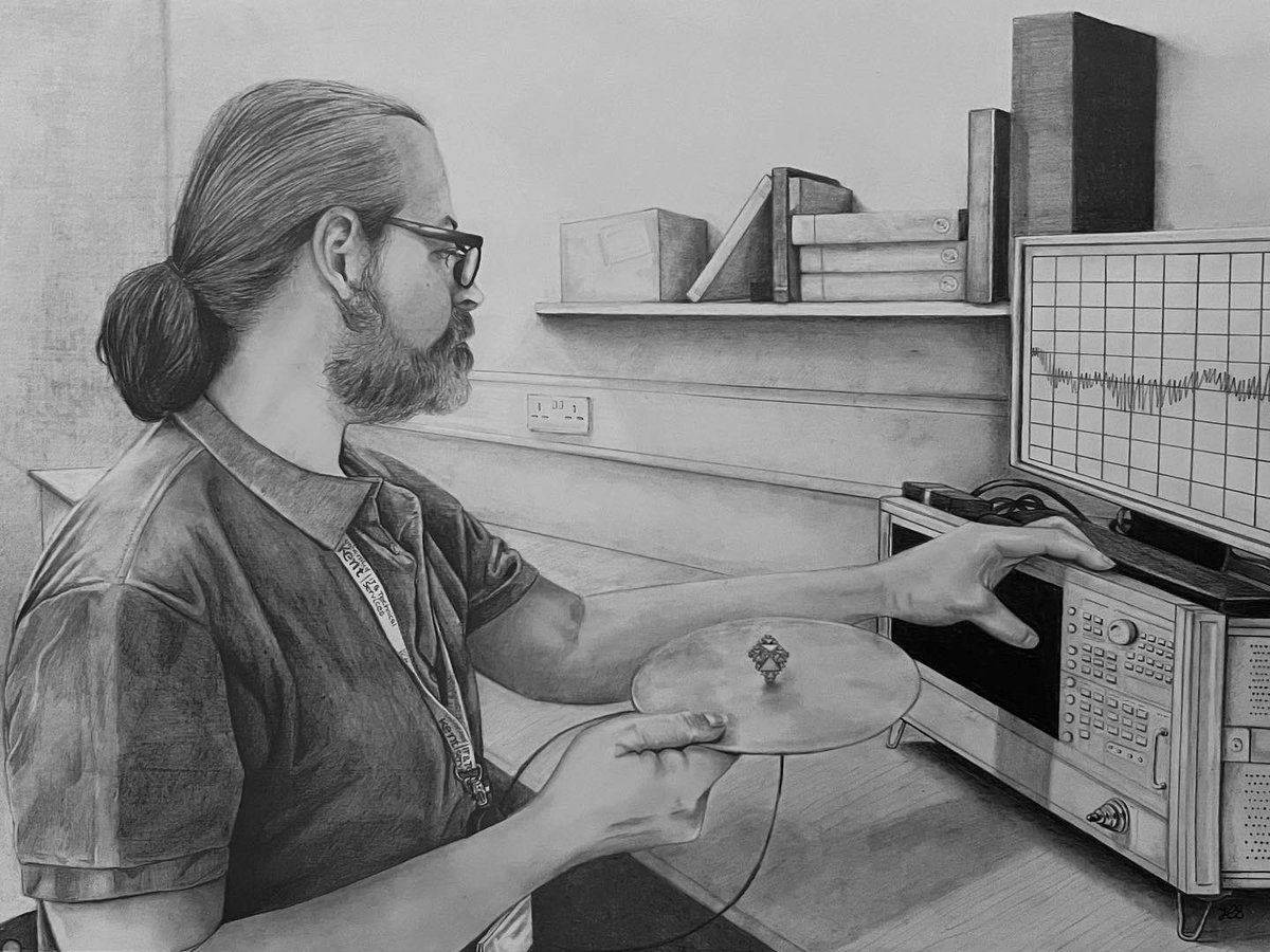 What a lovely surprise to have come second in the IST Image Competition. The photo is of the portrait I drew of one of our talent technicians! ☺️<a href="/istonline/">iST</a>
