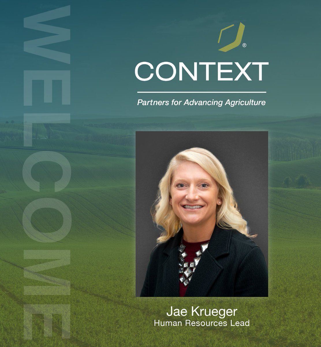 As an organization that prides itself in its network of the best and brightest minds in agribusiness, The Context Network is excited to expand its presence with the addition of Jae Krueger in the role of Human Resources Lead! 

#advanceagriculture #hiring #growth #humanresources