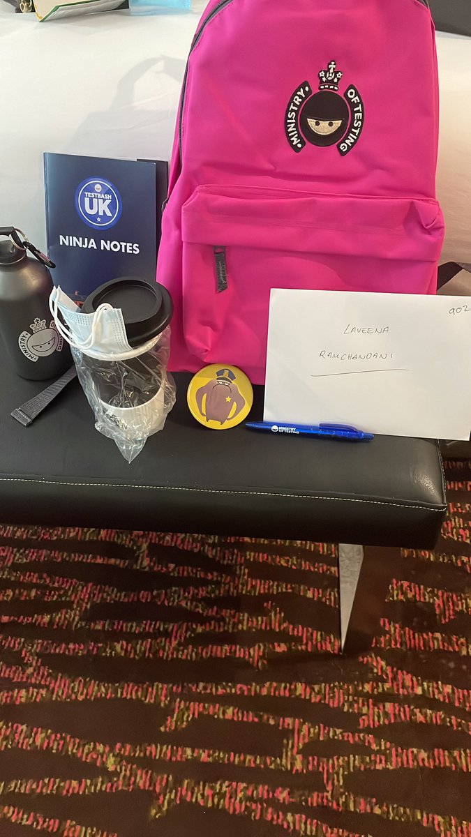 What a nice welcome from <a href="/ministryoftest/">Ministry of Testing</a> for #testbash! Are you all ready to rock with your first host of the day tomorrow ?😍