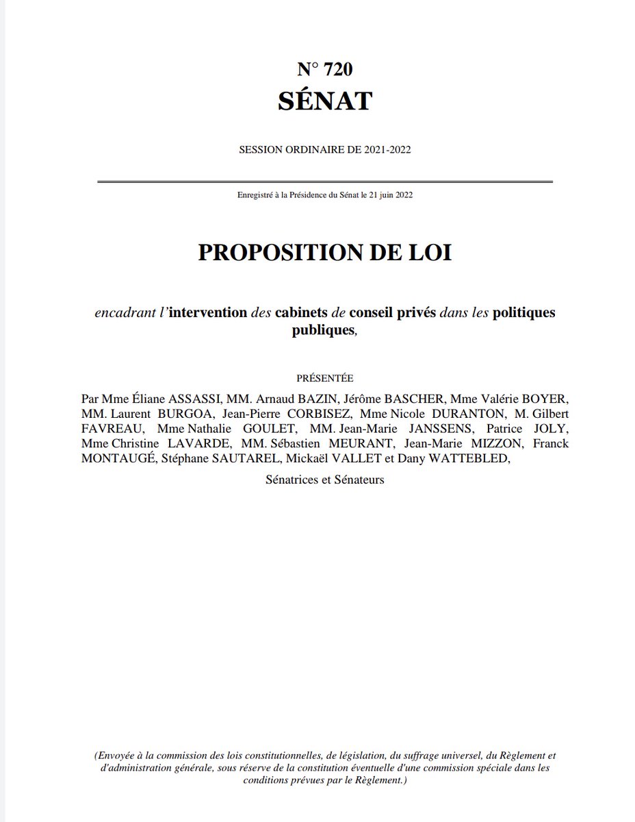 QCalmet's tweet photo. ⚠️La proposition de loi sénatoriale sur les cabinets de conseils privés sera examinée en séance le 18 octobre prochain.

https://t.co/Jsz7gUHgtV https://t.co/mW8ZQkFk3x