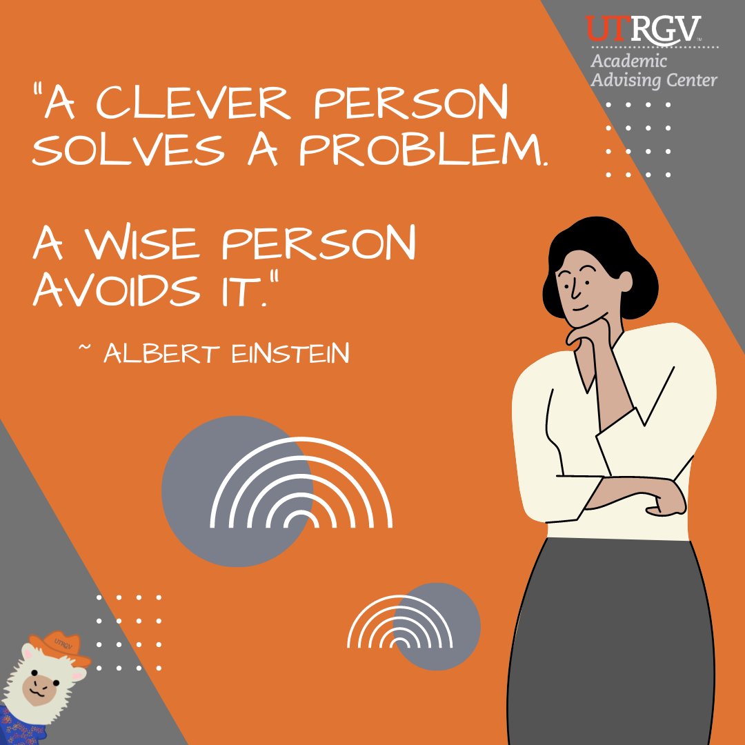 utrgv_aac's tweet photo. This #WisdomWednesday we're channeling our wiser self by avoiding distracting things. (*cough cough* using our study time to scroll through social media 👀) 

Our tip: utilize our resources to help you achieve your goals!🤠🧡@UTRGVLrngCenter @utrgv_wc @UTRGVLibrary @HireUTRGV https://t.co/Ig4QbBF6LS