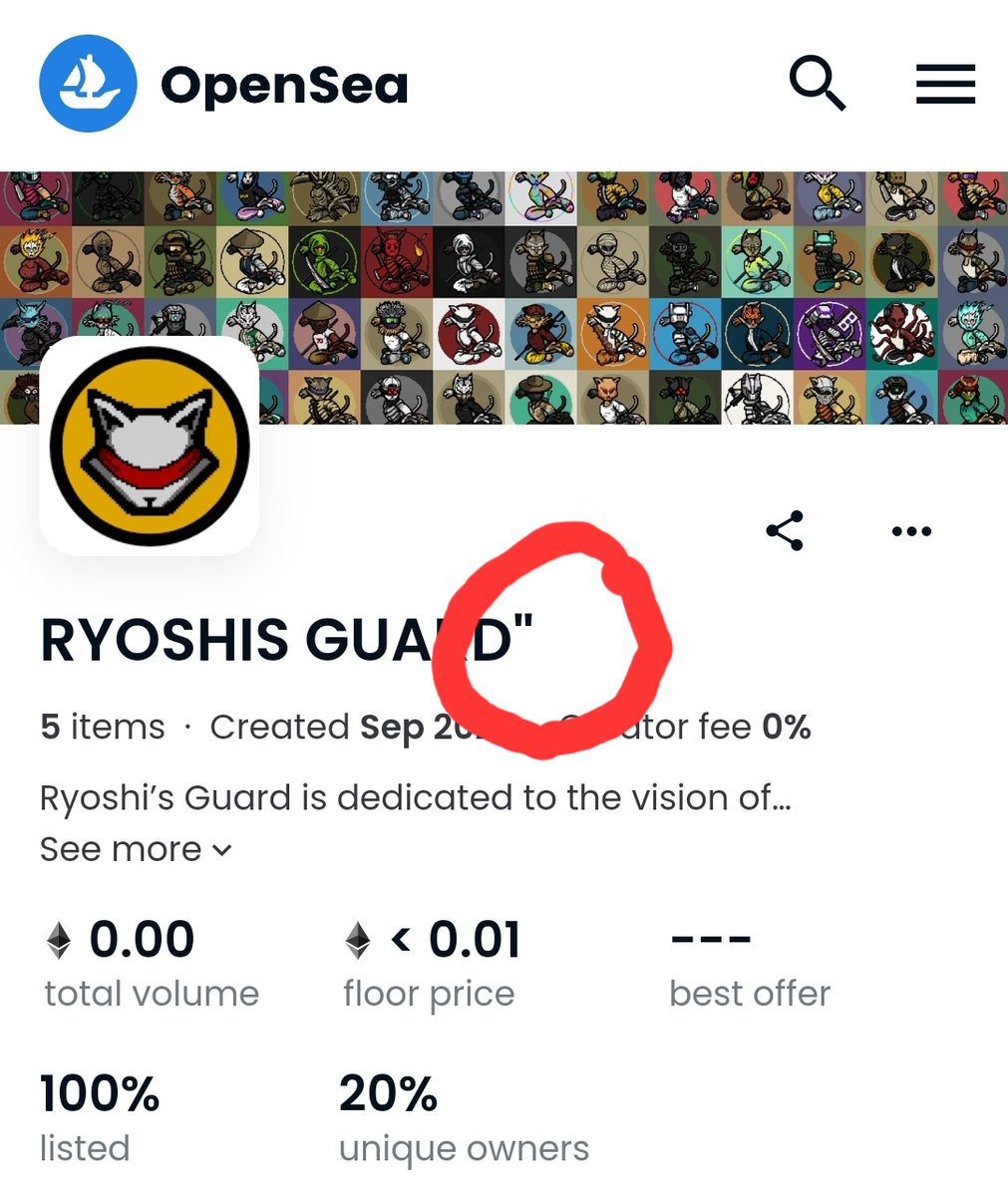 RyoshisGuard's tweet image. ⚔️🚨SCAM ALERT🚨⚔️

There is a scammer that has created a fake account and trying to scam others. Do not buy from them. Use only our account.

opensea.io/collection/ryo…

Be safe and DYOR

#RyoshisArmy #RyoshisVision #ShibArmy #RyoshisGuard #NFTCommunity