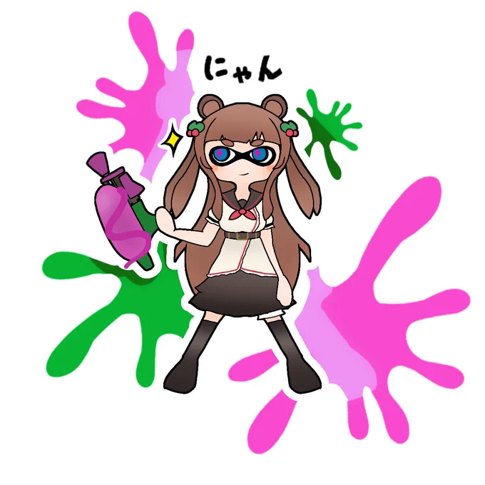 クマノミミつけてじゃんじゃんキルしましょー#ちぇり絵 