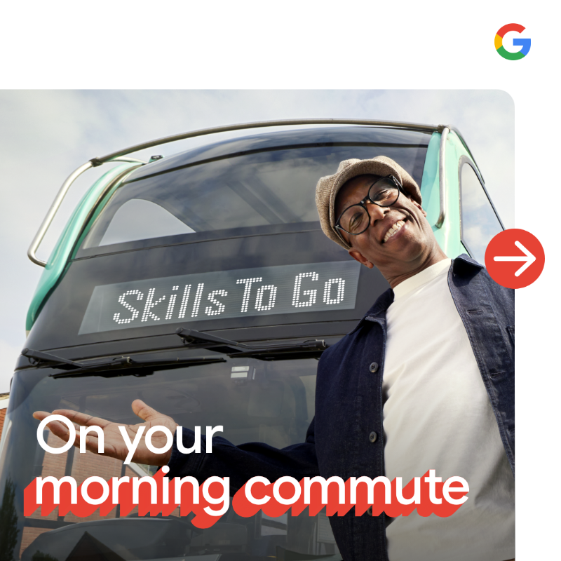 GoogleUK's tweet photo. @googleuk is teaming up with @IanWright0 to help people across the UK learn new career or business skills for free with Google training. Any time, day or night. Find a course for you now. Visit https://t.co/agnkDVUxxT