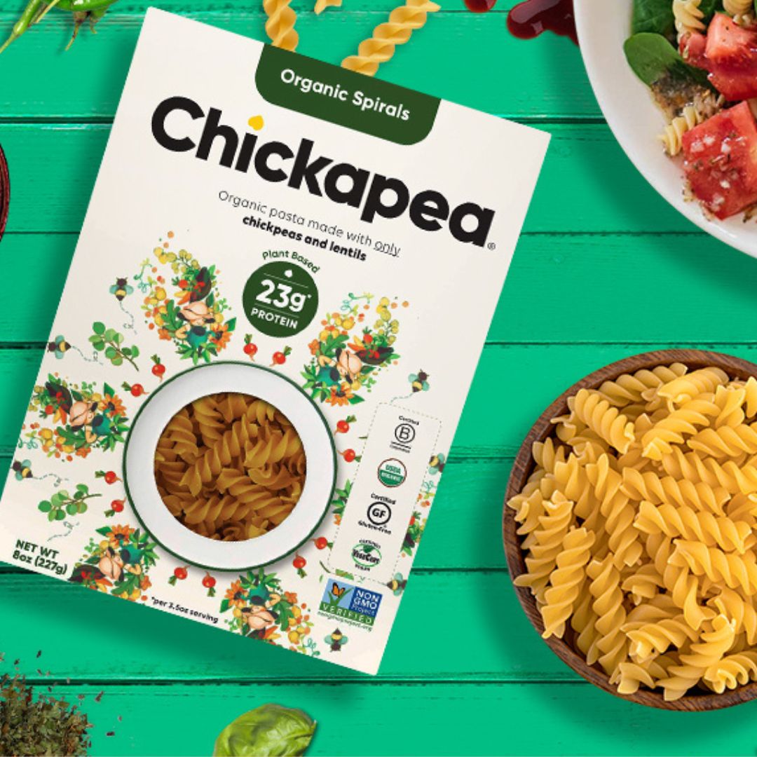 Pasta as your protein? Yup! Think beyond the pasta bowl and get creative with chickpea! A truly healthy meal in minutes made of lentil and chickpea!

It’s definitely a pasta everyone can eat! Now available on #Peekage app.
#Chickapea Pasta is available for California users only!