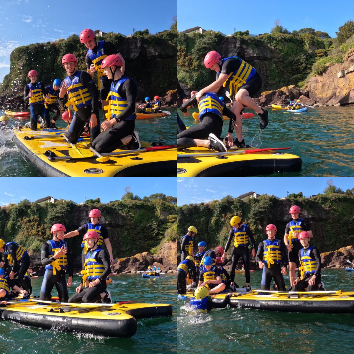 hsclonmelcbs's tweet photo. Lots of fun was had at our recent TY trip to Dunmore Adventure Centre- activities included Paddle Boarding, Wibit, Kayaking, Wall Climbing &amp; Archery 😊 https://t.co/dTkwTqYYd0
