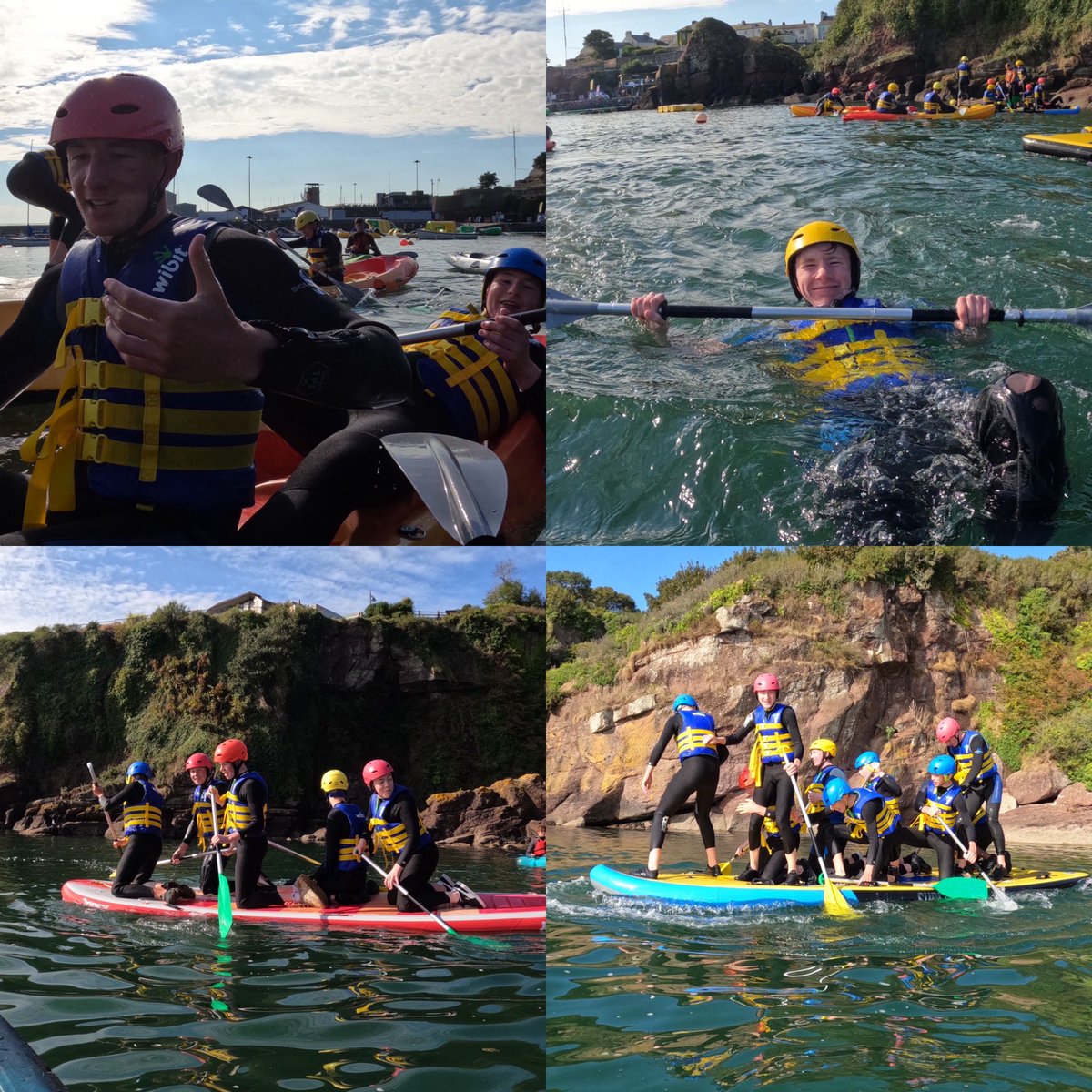hsclonmelcbs's tweet photo. Lots of fun was had at our recent TY trip to Dunmore Adventure Centre- activities included Paddle Boarding, Wibit, Kayaking, Wall Climbing &amp; Archery 😊 https://t.co/dTkwTqYYd0