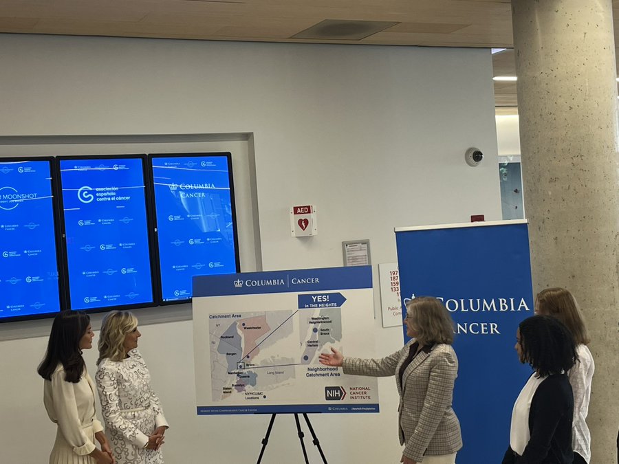 Columbia Epidemiology (@cuepidemiology) on Twitter photo Dr. Mary Beth Terry (<a href="/profmbtnyc/">Mary Beth Terry</a>) and students from Columbia Cancer's "YES in the HEIGHTS" program discussed community engagement in cancer research during today's visit to <a href="/columbiacancer/">Herbert Irving Comprehensive Cancer Center</a> by <a href="/FLOTUS/">First Lady Melania Trump</a> Dr. Jill Biden and Spain's Queen Letizia! Dr. Mary Beth Terry (<a href="/profmbtnyc/">Mary Beth Terry</a>) and students from Columbia Cancer's "YES in the HEIGHTS" program discussed community engagement in cancer research during today's visit to <a href="/columbiacancer/">Herbert Irving Comprehensive Cancer Center</a> by <a href="/FLOTUS/">First Lady Melania Trump</a> Dr. Jill Biden and Spain's Queen Letizia!