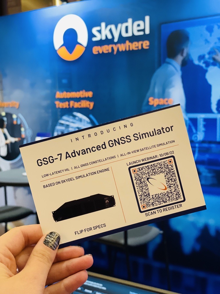 SafranNT's tweet photo. Register today for our #GSG7 Launch Webinar: The Newest Turnkey Solution for the #Skydel #GNSS #Simulation Engine - October 6, 2022 from 10 - 10:30 am EST.
Stop by booth #210 at the @ionavigation GNSS+ show.
➡️: https://t.co/KBGv9f96NV
#SkydelEverywhere #IONGNSS https://t.co/gykBKxYSoA