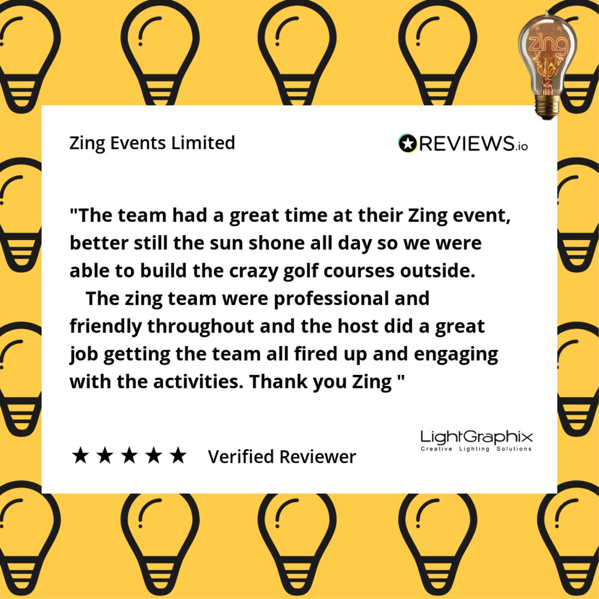 zingevents's tweet image. @lightgraphix having a great team building activity whilst giving back to the local community and donating all of the food to a local foodbank. Our Putt a Hole In Hunger activity really does it all.