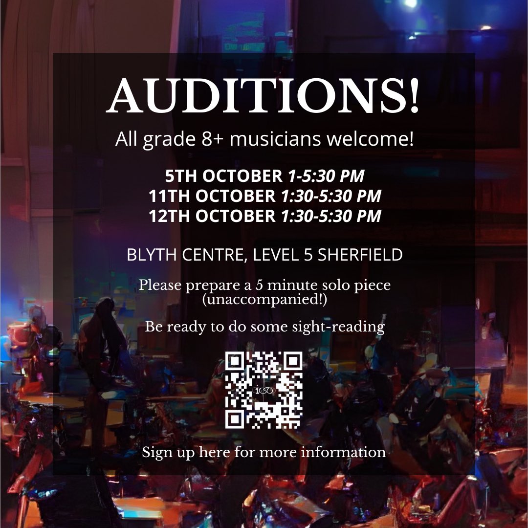 Imperial College Symphony Orchestra (@icsorchestra) on Twitter photo It’s happening!! Sign-ups are open for anyone interested in auditioning for icso and <a href="/ICSinfonietta/">IC Sinfonietta</a> 🎻
Screenshot the QR code or go to the link in bio to fill in the Microsoft form, we look forward to hearing you play! 🎺☺️ It’s happening!! Sign-ups are open for anyone interested in auditioning for icso and <a href="/ICSinfonietta/">IC Sinfonietta</a> 🎻
Screenshot the QR code or go to the link in bio to fill in the Microsoft form, we look forward to hearing you play! 🎺☺️