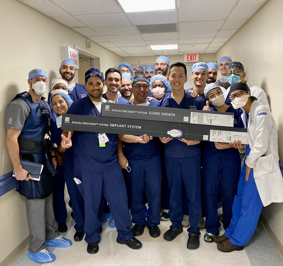 Montefiore Heart (@monteheart) on Twitter photo 🥇First commercial case of Transcatheter Edge-to-Edge Repair with the now FDA-approved <a href="/EdwardsLifesci/">Edwards Lifesciences</a> PASCAL Precision System <a href="/MonteHeart/">Montefiore Heart</a> 🇺🇸
<a href="/azeemlatib/">Azeem Latib</a> <a href="/EdwinHoMD/">Edwin Ho</a> <a href="/MontefioreNYC/">Montefiore Health System</a> <a href="/EinsteinMed/">Albert Einstein College of Medicine - Official</a> Mei Chau <a href="/m_assafin/">Manaf Assafin</a> James Doolittle Tadahisa Sugiura 🥇First commercial case of Transcatheter Edge-to-Edge Repair with the now FDA-approved <a href="/EdwardsLifesci/">Edwards Lifesciences</a> PASCAL Precision System <a href="/MonteHeart/">Montefiore Heart</a> 🇺🇸
<a href="/azeemlatib/">Azeem Latib</a> <a href="/EdwinHoMD/">Edwin Ho</a> <a href="/MontefioreNYC/">Montefiore Health System</a> <a href="/EinsteinMed/">Albert Einstein College of Medicine - Official</a> Mei Chau <a href="/m_assafin/">Manaf Assafin</a> James Doolittle Tadahisa Sugiura