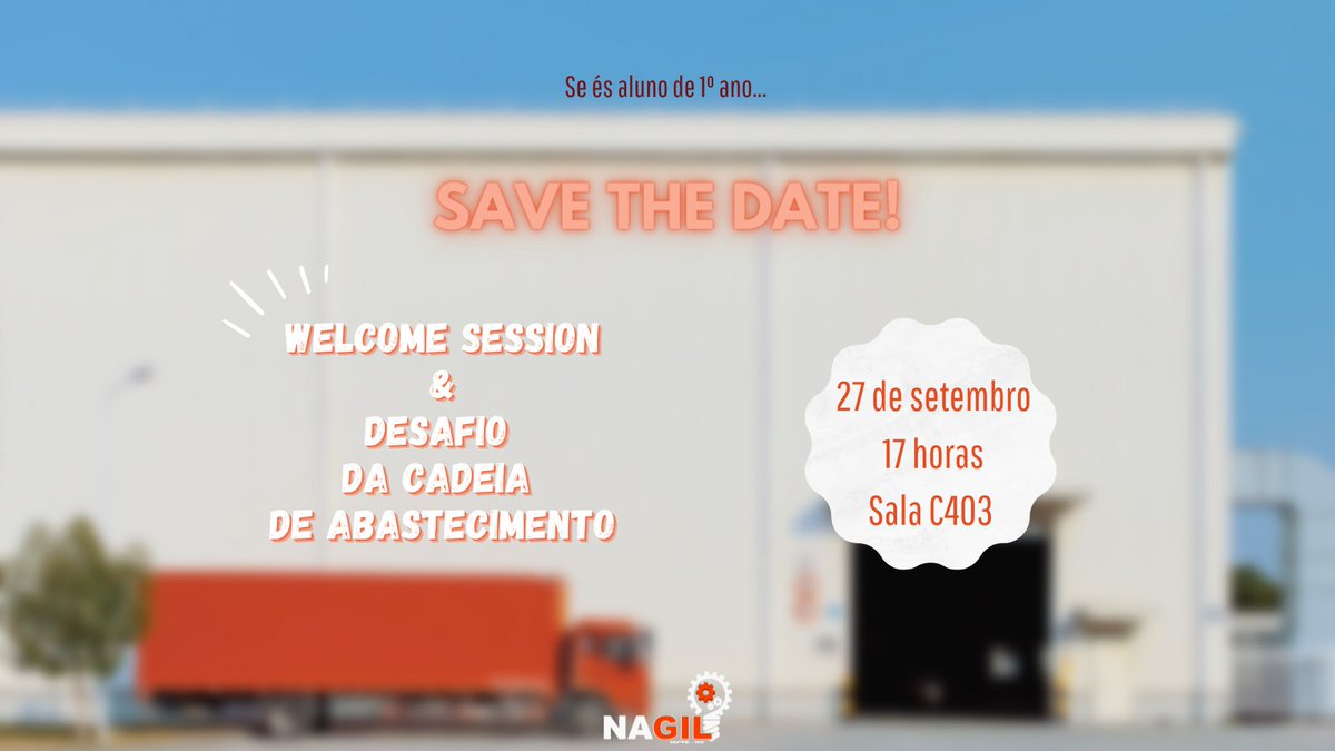 nucleoalunosgil's tweet photo. Entraste em GIL? Este evento é para ti ;)
Abertura de inscrições dia 22 através das nossas redes sociais. https://t.co/MC40sFN98Z