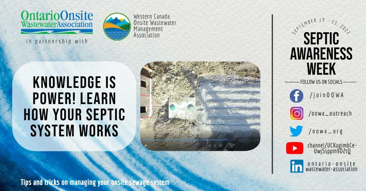 oowa_org's tweet photo. How does your #septicsystem work, anyway? Maintaining your septic is important for the #health of your household & our #waterways ๐ฆ. https://t.co/uV7tSatl0L @IDontFlushNews @foca_info @cottagelife @TheOGWA @ptbogreenup #environment #onsiteproud #wastewater #septicawarenessweek https://t.co/N9khCa7xfl