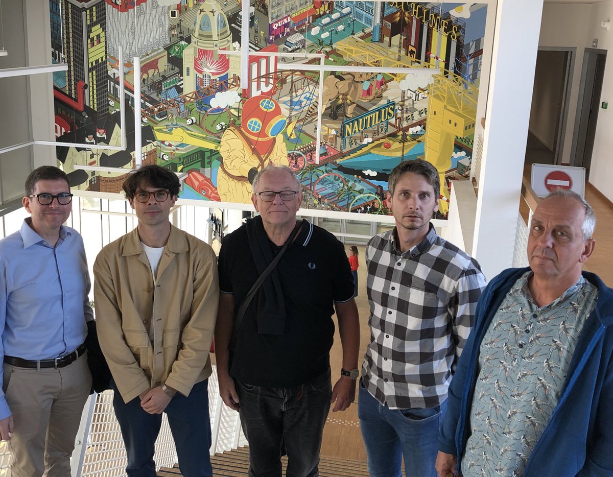 Ravie d accueillir cette semaine l’équipe de la <a href="/RadioTeleSuisse/">RTS</a> et <a href="/mkrichane/">Mounir Krichane</a> de <a href="/IMI_initiative/">IMI - Initiative for Media Innovation</a> pour découvrir l’écosystème #Mediacampus #Nantes. Une source d’inspiration pour le projet de « Mediacampus » en cours de construction à Lausanne au coeur du campus de <a href="/EPFL/">EPFL</a> !