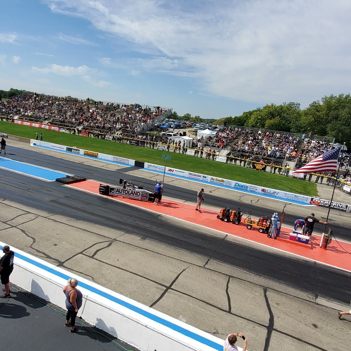 MonMornRacer's tweet photo. Great crowd today at @ByronDragway for @hotrodmagazine Drag Week!
#HotRodDragWeek2022 https://t.co/j2ysVxs2Gl