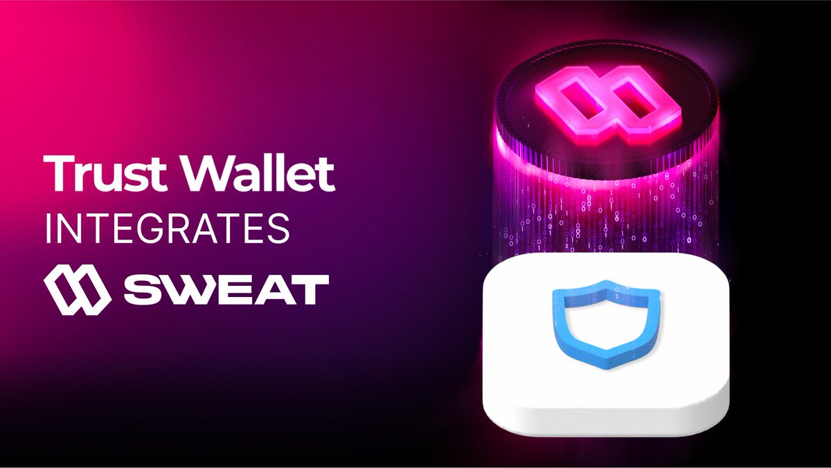 More amazing news! 

<a href="/TrustWallet/">Trust Wallet</a> has integrated $SWEAT 💧

You can now send and receive SWEAT (ERC-20) to your #TrustWallet 🎉

#walkintocrypto 💧⚡️