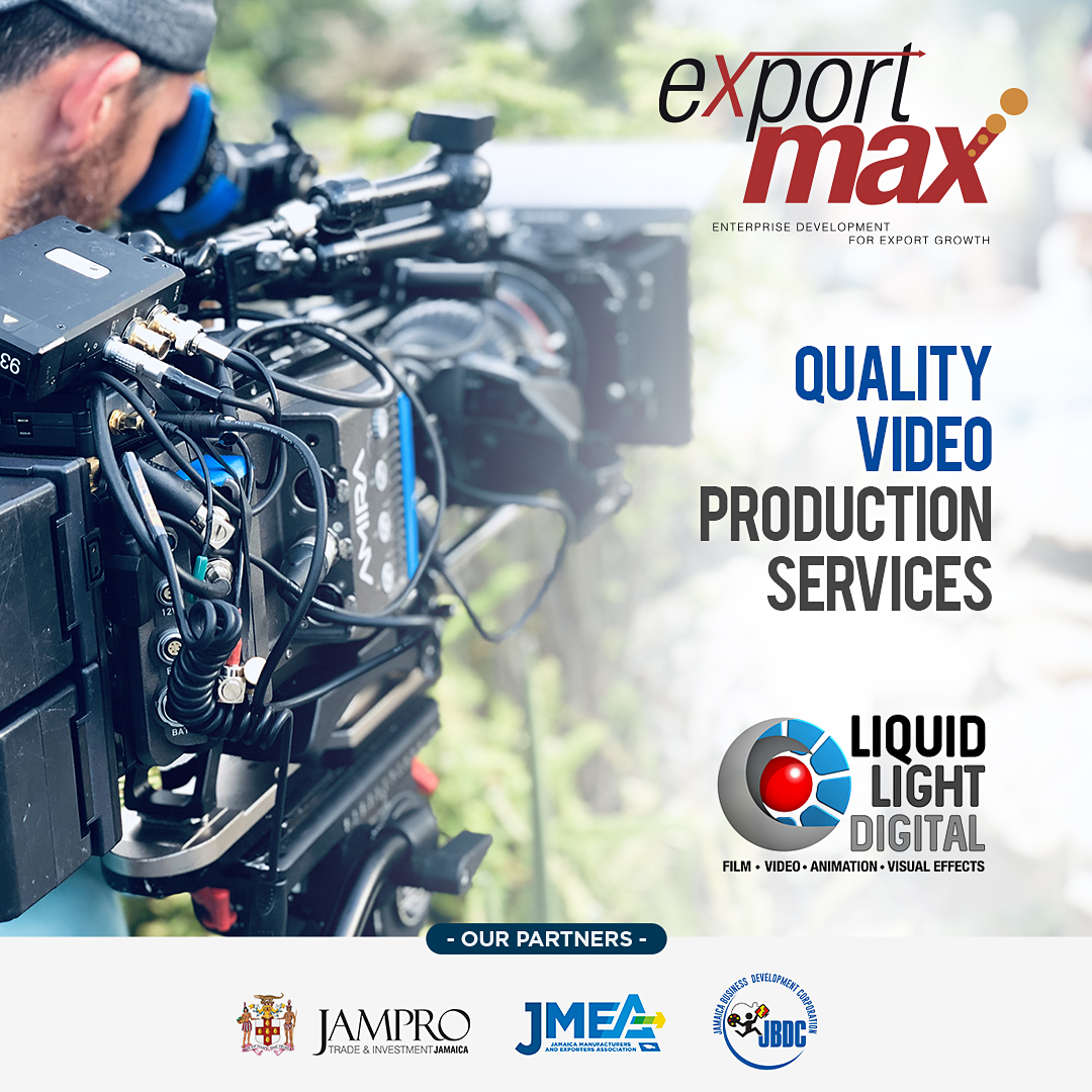 Did you know that we also help Jamaicans to export their services? Liquid Light Digital provides international quality video production services with that true Jamaican creative zest.

#BuyJamaica #Jamaica #ExportMaxIII