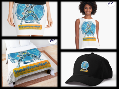 SuperWaterMan's tweet photo. #SuperWaterMan Update - New line of his #SuperHero gear at his watery @redbubble store. And, he looks good on #water #swag

The #redbubblestore - https://t.co/5kkSDnjzLk

#vortexpower #superwatermanswag #superheroswag #findyourthing #redbubble #letsshop #redbubbleartist https://t.co/BY938hJtX4