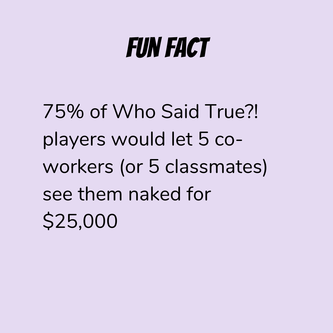 WhoSaidTrue's tweet photo. Would you?!  I dare you to tag those 5 co-workers / classmates. You'll get a free Question Deck if you do.
😅
Grab some friends and play a game today. Link in the
Bio
.
#conversations #gamenight #ridiculous  #drinkinggames #neverhaveiever #partygames #collegeparties https://t.co/L6Q5Z0S1hm