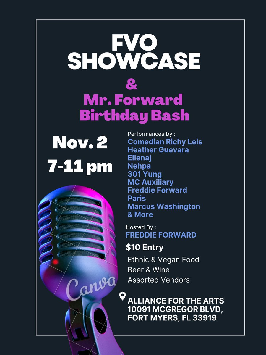 FreddieForward's tweet photo. Come join the showcase and celebration Wednesday Nov. 2.
#FVO #ForwardVibesOnly
#TheForwardMovement
@mcauxiliary @sunflowerspir1t @glowstreetlight https://t.co/3wC6rDxYSb
