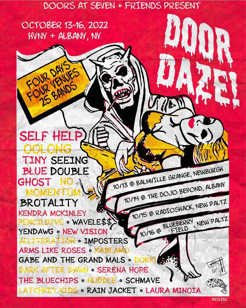 selfhelpnc's tweet image. New Paltz! We’re coming your way on 10/15! Excited to play with @tinyblueghost @seeingdoubleny @Oolongli420 and a bunch of others!  Thanks to @doorsatseven for putting it together!