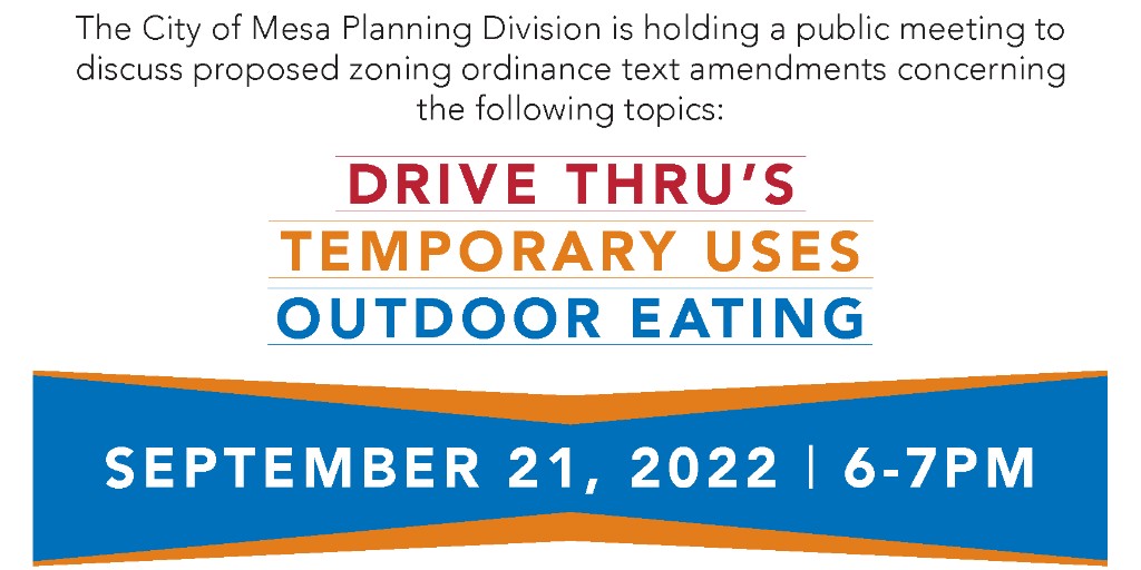 City of Mesa, Arizona on Twitter "Proposed zoning ordinance text