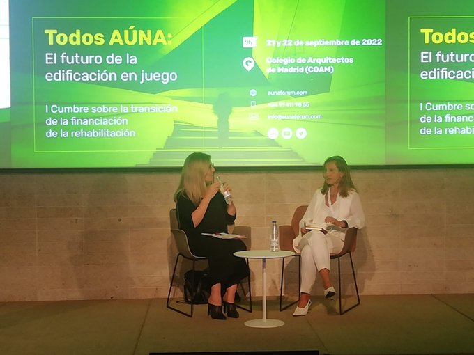 Intereresante jornada hoy de <a href="/aunaforum/">aunaforum</a> en la que la Drta. Gnal de Negocios del ICO ha explicado los programas de #financiación del #ICO para promover proyectos #sostenibles 
#AUNAFORUM #ICOSustainableFinance