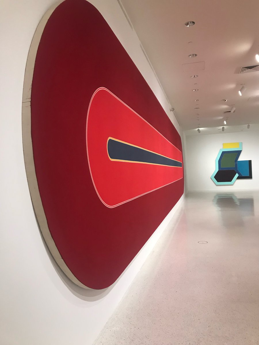 miami_basel's tweet photo. 🌈🎨#FrankStella : American painter, sculptor and printmaker known for his work in the areas of minimalism and post-painterly abstraction. Exhibit below was shown @nsuartmuseum Dec 2017. #ArtBasel #Miami https://t.co/dtgzdXqx0Z