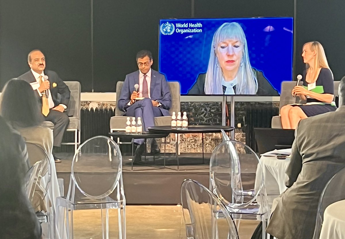 KCoxMehling's tweet photo. At the @devex @sabinvaccine UNGA 77 event, @WHO’s @Kate_L_OBrien emphasizes “We have to design immunization systems with people at the center.” @GHVisions https://t.co/G5O5BGfjxv
