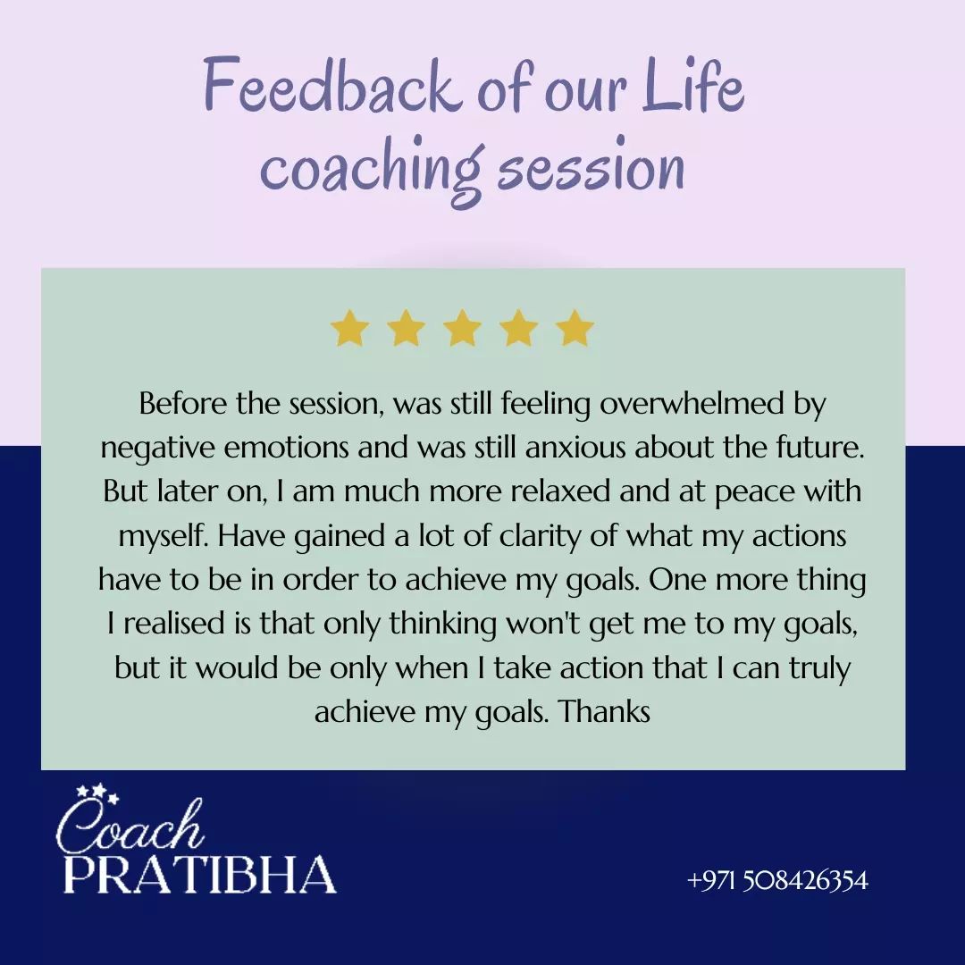 Transformation after life #coaching session is always pleasurable. It's pleasure for a life coach to see her clients sensing the transformations.

Thank you so much for your kind words.

#review #lifecoach #performancecoaching #happyparticipant #feedback #happystudent