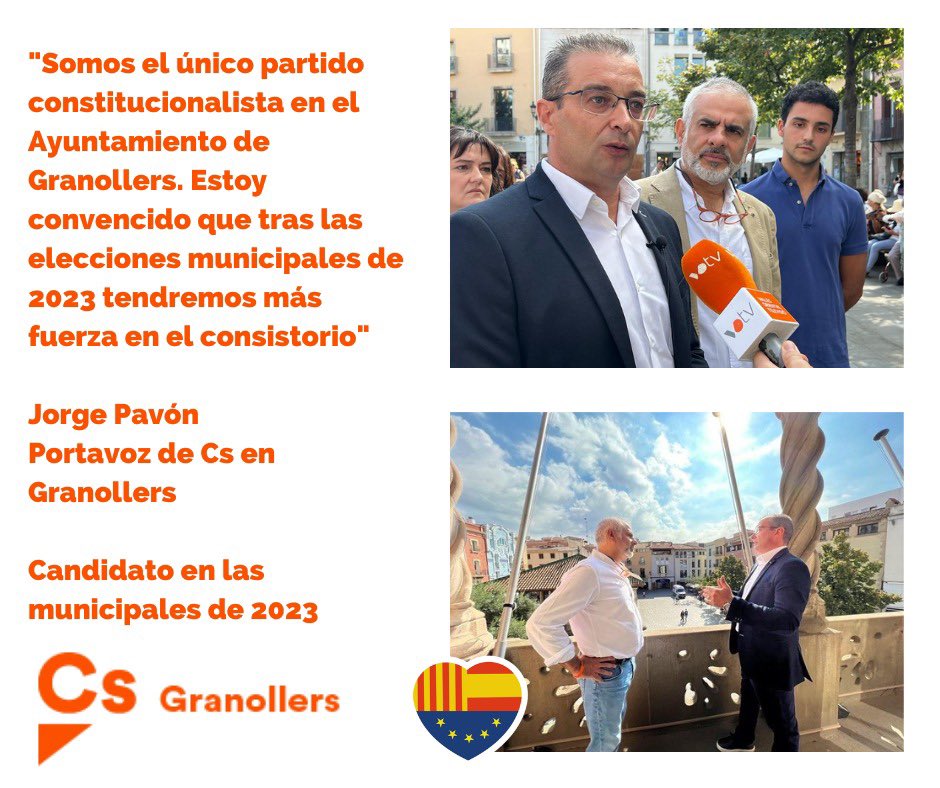 CsGranollers's tweet photo. ❗️ Ja tenim candidat per les eleccions municipals del 2023.

🙌 Tenim equip i propostes per ser alternativa de govern a #Granollers 

🤝 Des de la centralitat política i la moderació, treballarem per ser ��tils als ciutadans. https://t.co/2qYukTZfOw