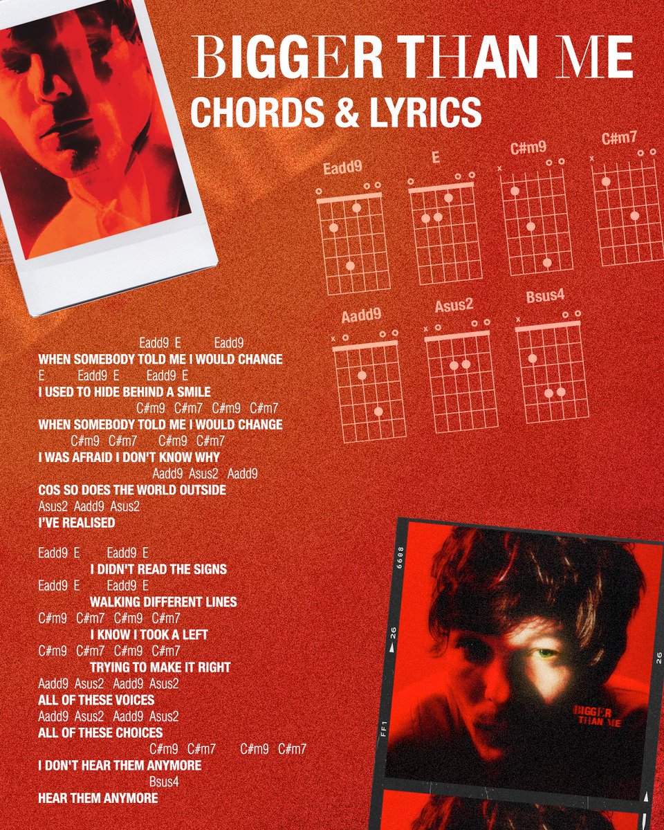 LTHQOfficial's tweet photo. BIGGER THAN ME CHORDS. Learn it and share your covers with us! https://t.co/4izxPF0Ddd