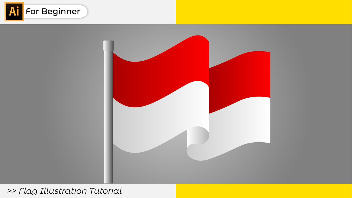 How to draw Flag - Adobe Illustrator Tutorial youtu.be/I-Aw9IpXFNw lewat <a href="/YouTube/">YouTube</a> 

#adobeillustratortutorial
#Illustrations
#freepik
#caragambar
#howtodraw