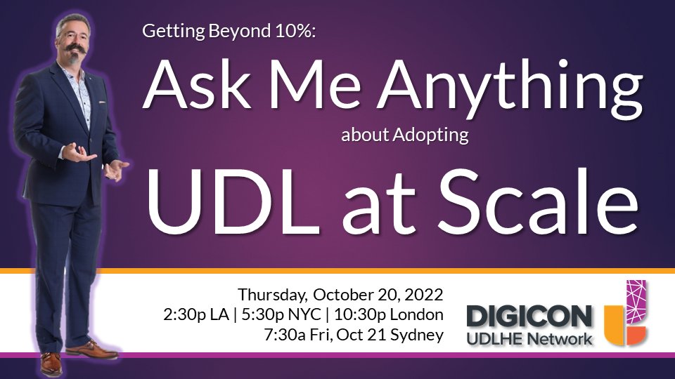 udlhe's tweet photo. Digicon 2022 - A UDL Makerspace is coming up in only three weeks! https://t.co/7iu99UFshf Collaboration and networking are a big part of Digicon - e.g. in our interactive session where you can ask @ThomasJTobin anything about "Adopting UDL at Scale". #UDLHEDigicon #UDLMakerspace https://t.co/yVn0mFymok
