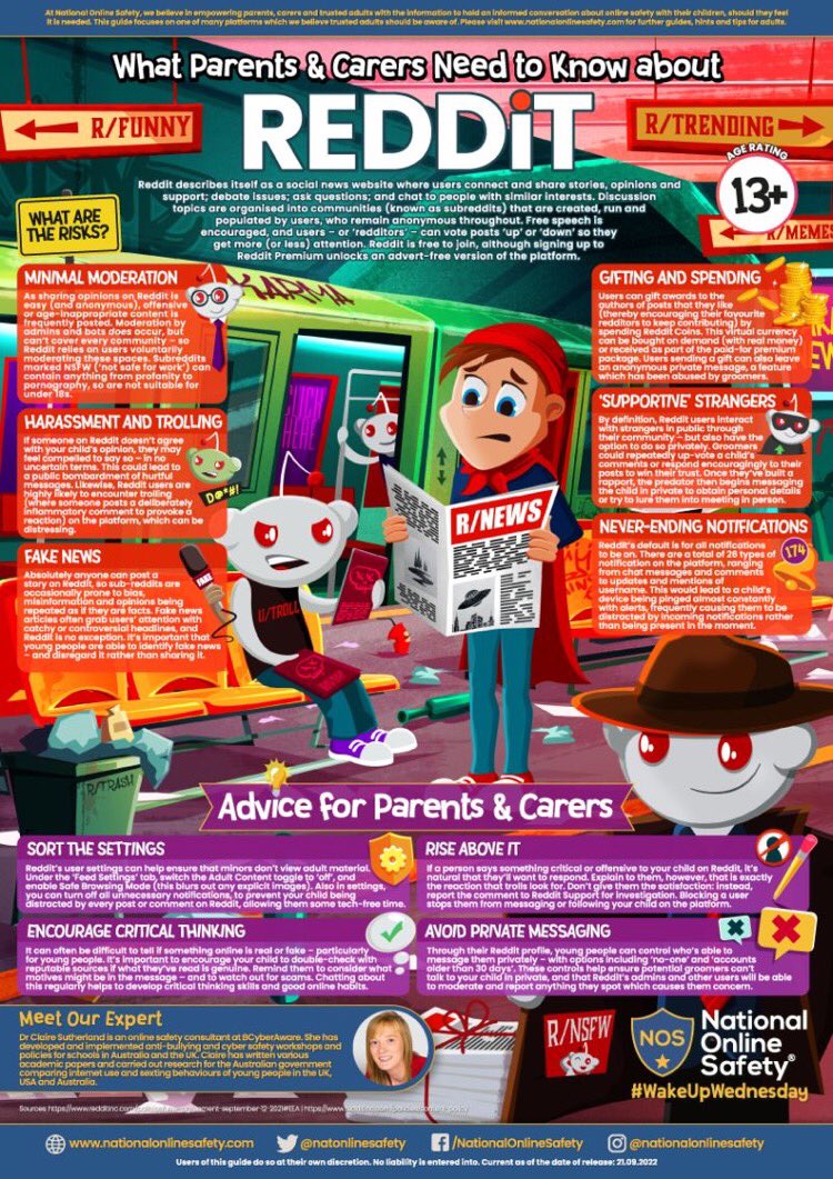 BCyberAwareUK's tweet photo. My latest guide on #reddit published by @natonlinesafety 

#cybersafety https://t.co/hjDiFuJyn9