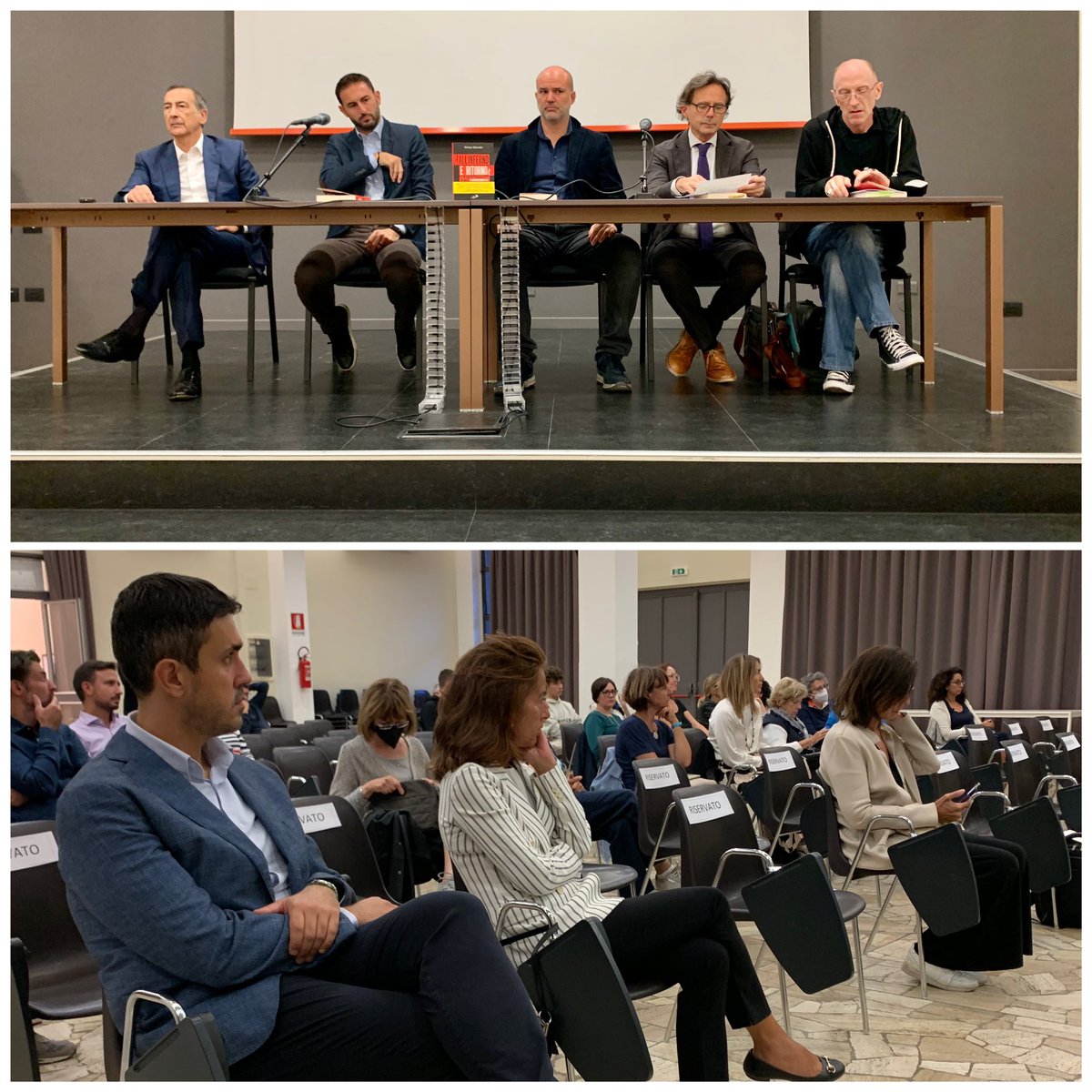fam_cristiana's tweet photo. #RT @SanPaoloEditore: Ha preso il via la presentazione del libro “All’inferno e ritorno” di @MatZilocchi 
Intervengono il sindaco di Milano @BeppeSala , Giorgio Leggieri e Roberto Bezzi, rispettivamente 
Direttore e Resp. Area Educativa del Carcere di Bo… https://t.co/w79cfXXND8