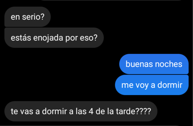 estás enojada